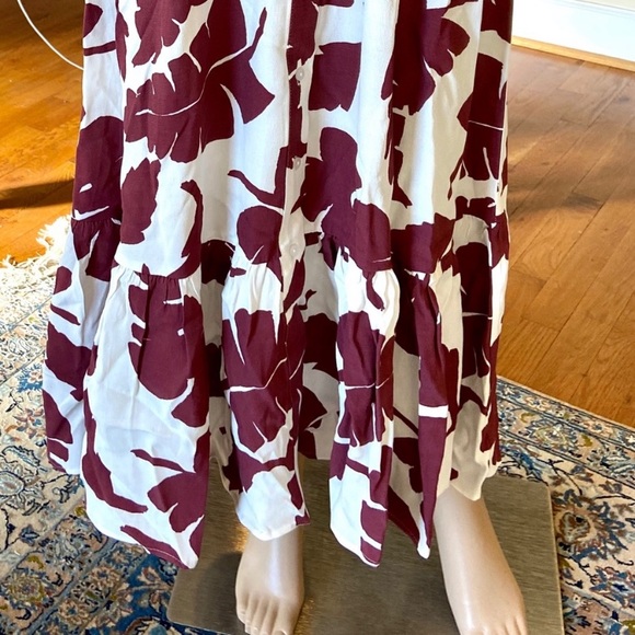 NWT Zara button down printed ruffled dress - Picture 12 of 16